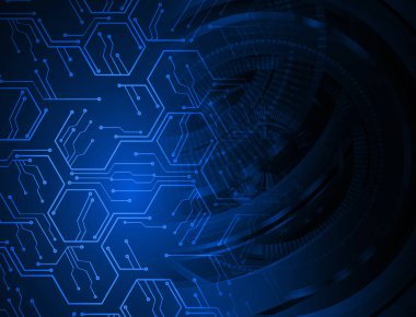 Siber devre gelecekteki teknoloji kavramı