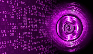 göz siber devre gelecekteki teknoloji konsepti