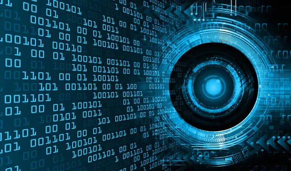 Auge Cyber Schaltung Zukunft Technologie Konzept Hintergrund — Stockfoto