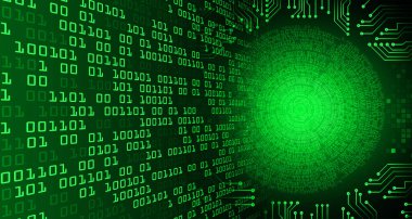 göz siber devre gelecekteki teknoloji konsepti