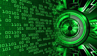 göz siber devre gelecekteki teknoloji konsepti