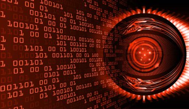 göz siber devre gelecekteki teknoloji konsepti