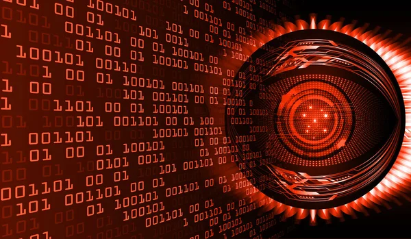 Oko Cyber Obwodu Przyszłości Technologii Tło — Zdjęcie stockowe