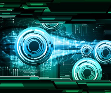 Siber devre gelecekteki teknoloji kavramı