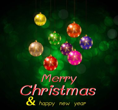 Parlak renkli Noel mücevherleri