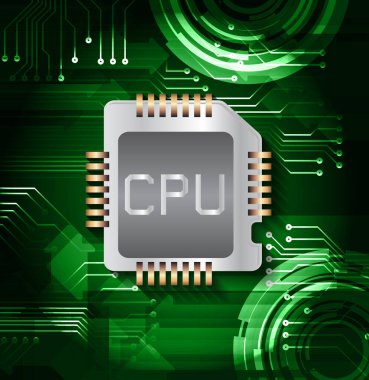 Devre kartı geçmişi. vektör illüstrasyonu