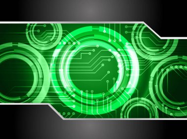 Siber devre gelecekteki teknoloji kavramı