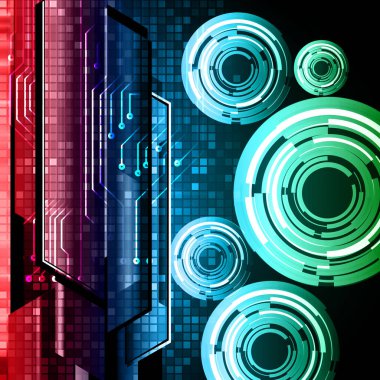 Siber devre gelecekteki teknoloji kavramı