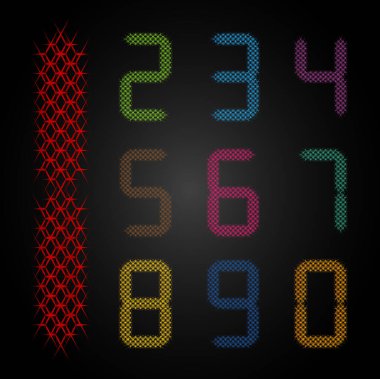 Sayıların vektör illüstrasyonu