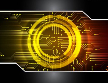 Siber devre gelecekteki teknoloji kavramı