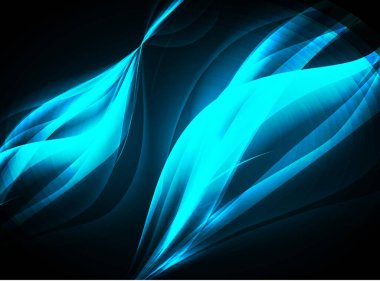 soyut mavi arkaplan, fütürist çizgiler, dijital sanat