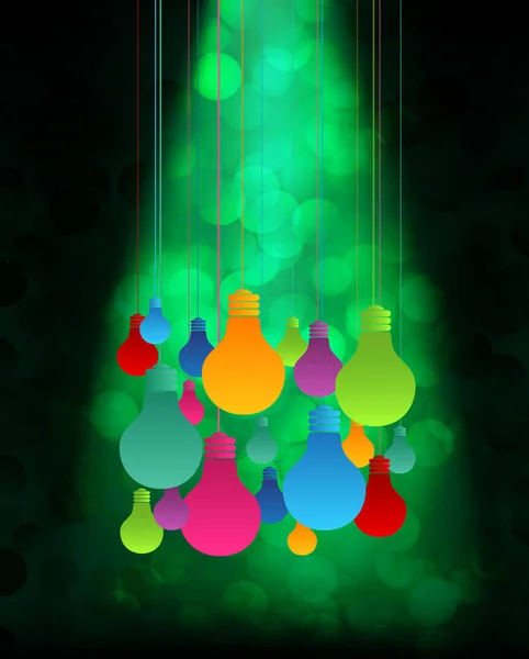 Christmas Background Glowing Balls — Stock Vector