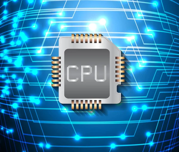 Ikon Vektor Chip Cpu - Stok Vektor