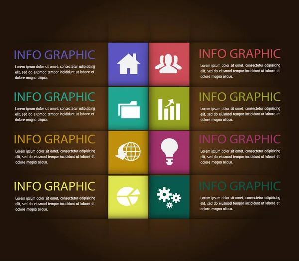 Moderne Textbox Vorlagen Banner Infografiken — Stockvektor