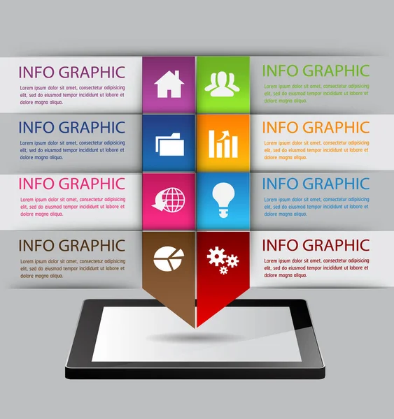 Modernos Modelos Caixa Texto Banner Infográficos —  Vetores de Stock