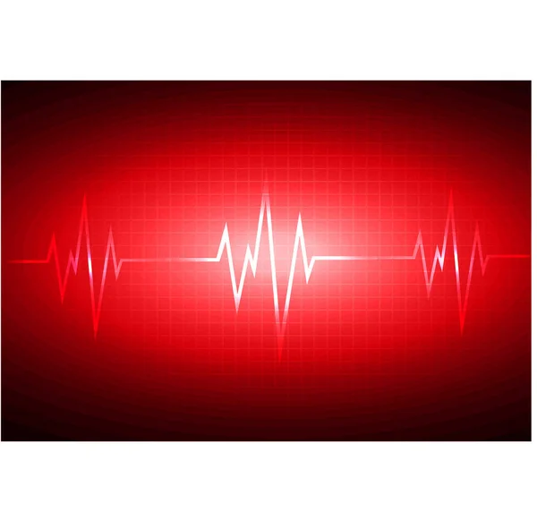 Elvont Digitális Tapéta Modern Háttér Elektrokardiogram Szívverés Vonal — Stock Vector