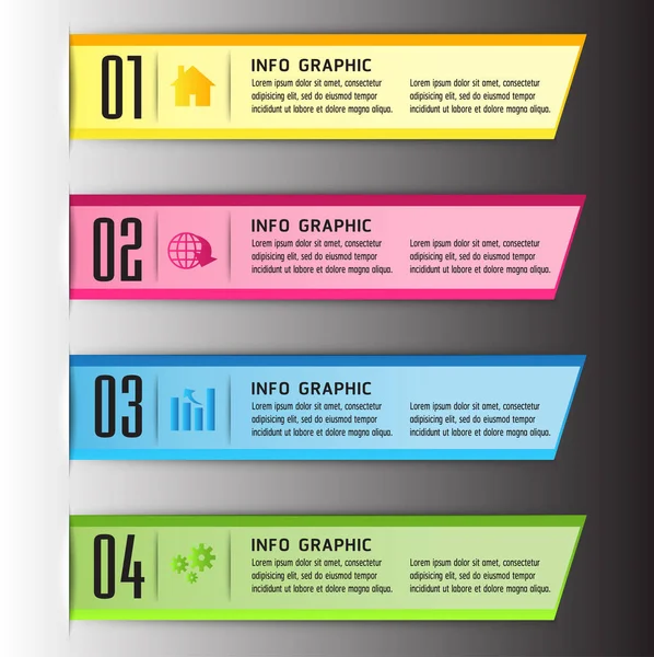 Moderne Textbox Vorlagen Banner Infografiken — Stockvektor