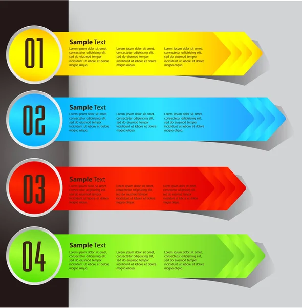 Modelli Scatole Testo Moderne Banner Infografica — Vettoriale Stock