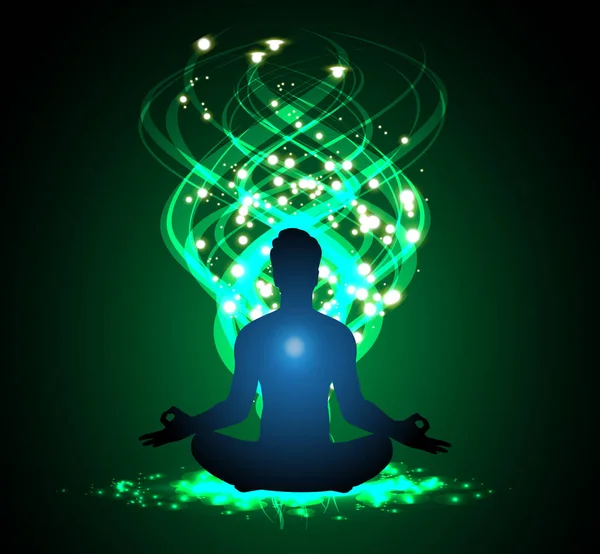 Erkek yogası, vektör illüstrasyonu 