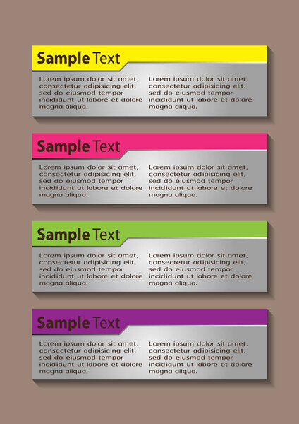 modern text box templates, banner Infographics
