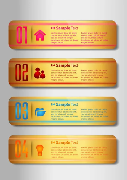 Modern Text Box Templates Banner Infographics — Stock Vector