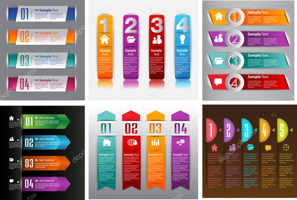 modern text box templates, banner Infographics