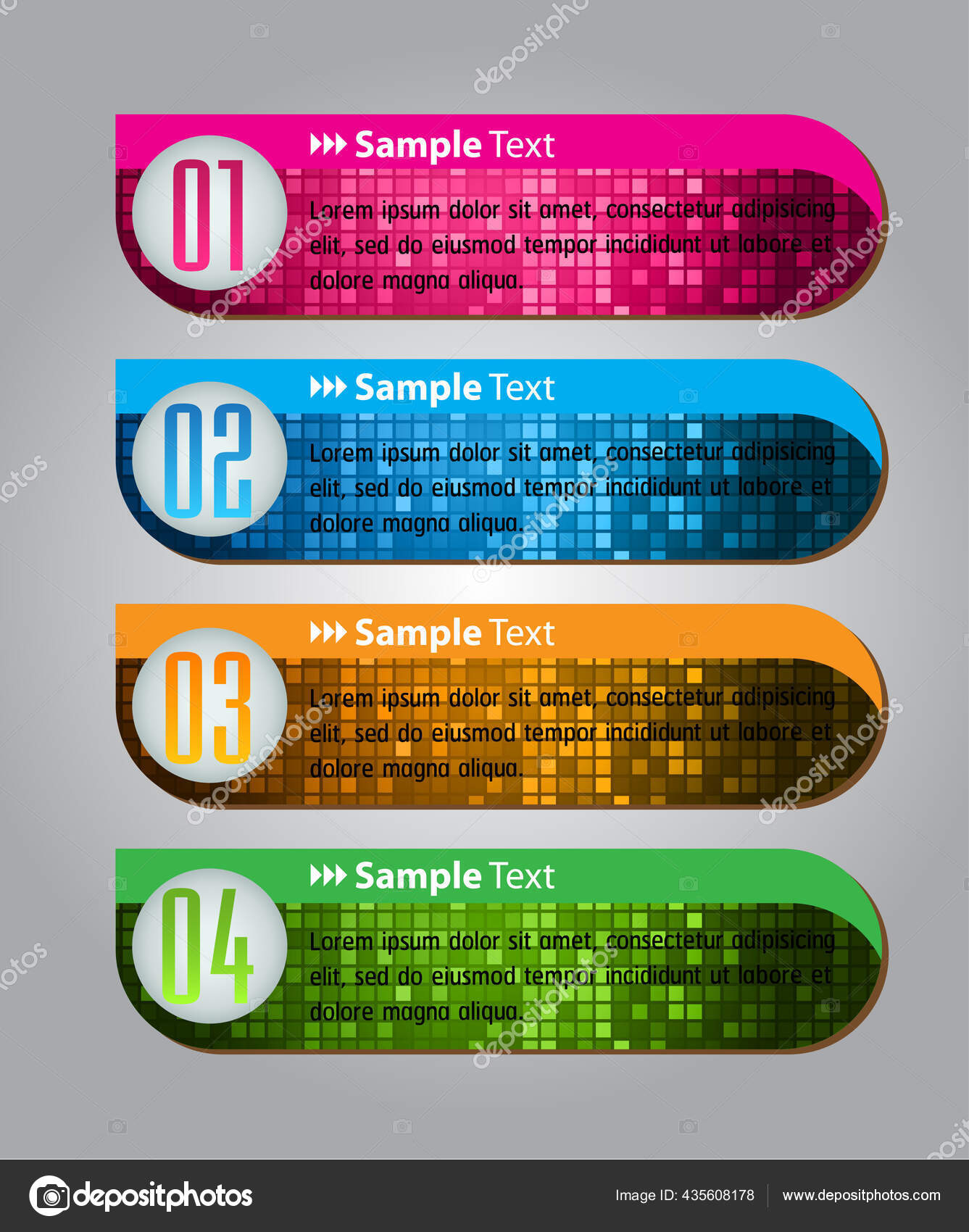Modern Text Box Templates Banner Infographics Stock Vector Image by