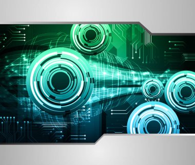 Siber devre gelecekteki teknoloji kavramı