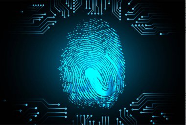 Siyah arkaplanda parmak izi var..