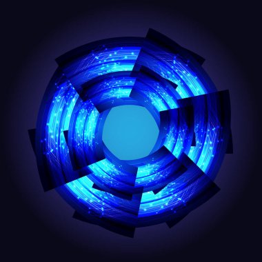 Siber devre gelecekteki teknoloji kavramı