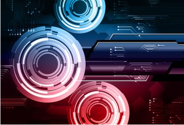 Siber devre gelecekteki teknoloji kavramı