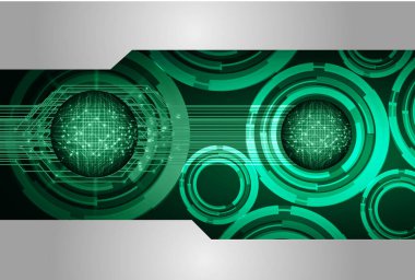 Siber devre gelecekteki teknoloji kavramı