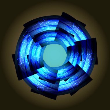 Siber devre gelecekteki teknoloji kavramı