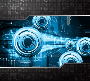 Siber devre gelecekteki teknoloji kavramı