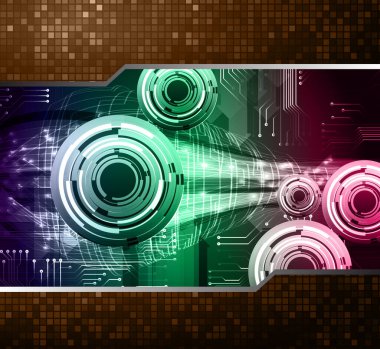 Siber devre gelecekteki teknoloji kavramı