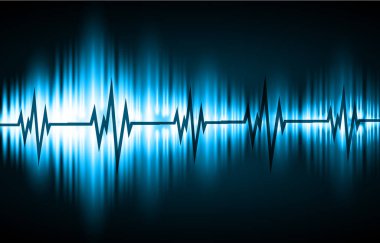 Bir grup ses dalgasının vektör çizimi