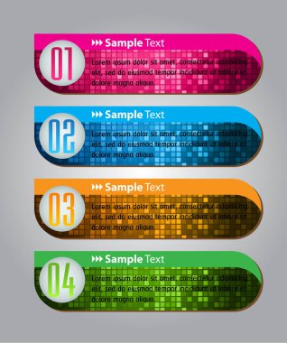 modern metin kutusu şablonları, pankart bilgileri