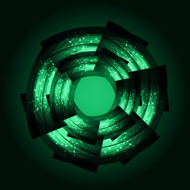 Siber devre gelecekteki teknoloji kavramı