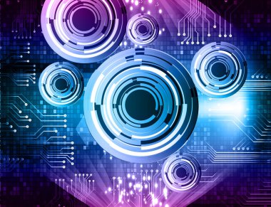 Siber devre gelecekteki teknoloji kavramı