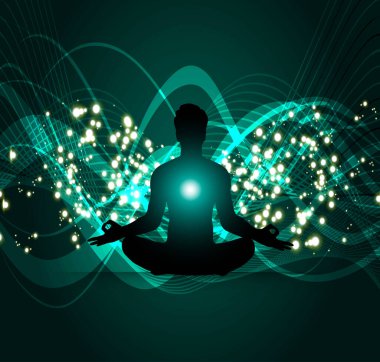 Yoga konsepti vektör illüstrasyonu