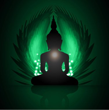 Buda 'nın nilüferdeki silueti.