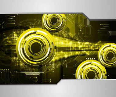 Siber devre gelecekteki teknoloji kavramı