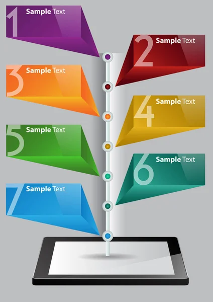 Moderne Textbox Vorlagen Banner Infografiken — Stockvektor