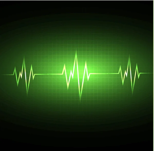 Elvont Digitális Tapéta Modern Háttér Elektrokardiogram Szívverés Vonal — Stock Vector