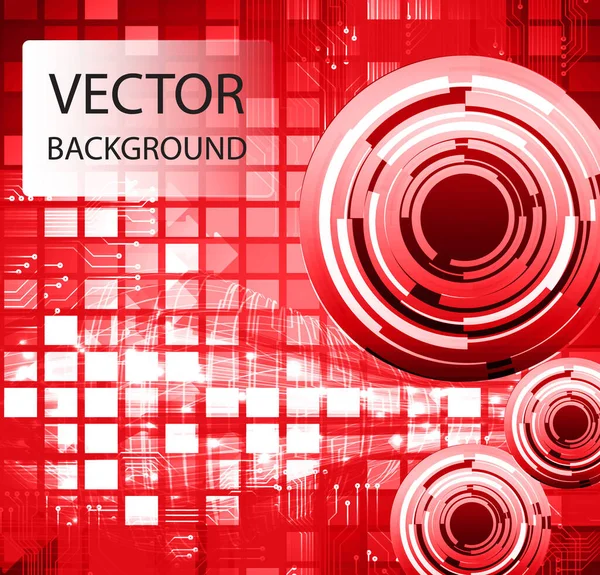 Cyber Circuit Viitor Tehnologie Concept Fundal — Vector de stoc