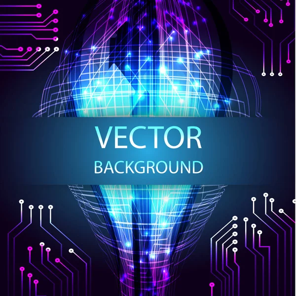 Abstract Futuristic Wallpaper Digital Background — Stock Vector