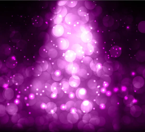 Shiny Colored Christmas Tree Made Lights — Stock Vector
