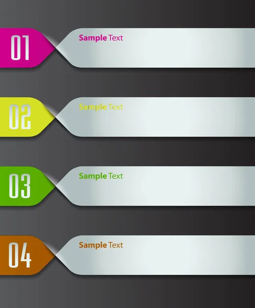 Moderne Textbox Vorlagen Banner Infografiken — Stockvektor