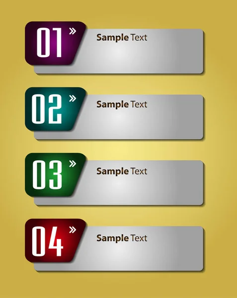 Moderne Textbox Vorlagen Banner Infografiken — Stockvektor