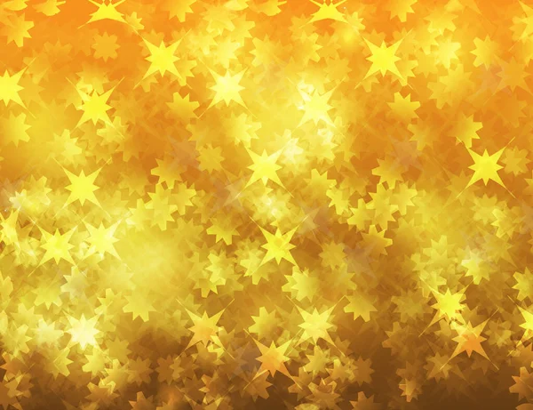 Золотые Звезды Фон Боке — стоковый вектор